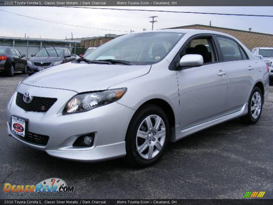 2010 Toyota Corolla S Classic Silver Metallic / Dark Charcoal Photo #7