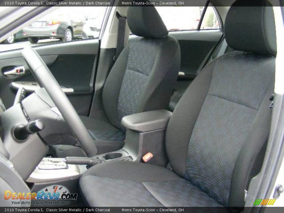 2010 Toyota Corolla S Classic Silver Metallic / Dark Charcoal Photo #9