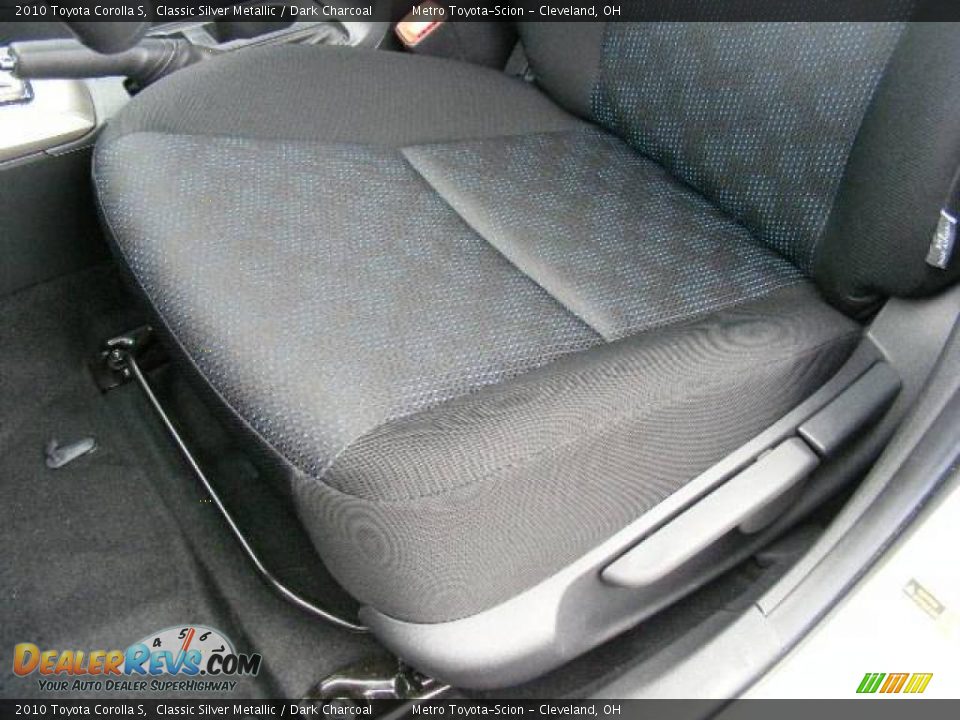 2010 Toyota Corolla S Classic Silver Metallic / Dark Charcoal Photo #10