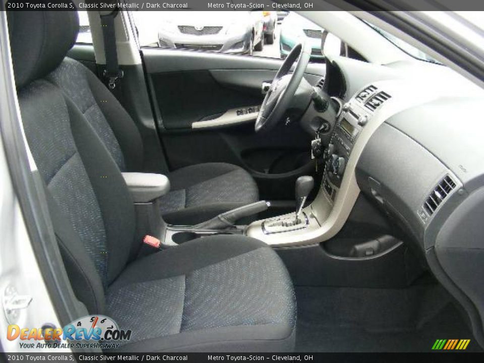 2010 Toyota Corolla S Classic Silver Metallic / Dark Charcoal Photo #13