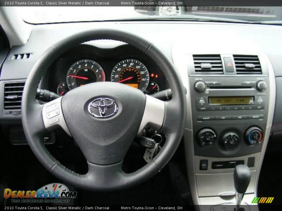 2010 Toyota Corolla S Classic Silver Metallic / Dark Charcoal Photo #14