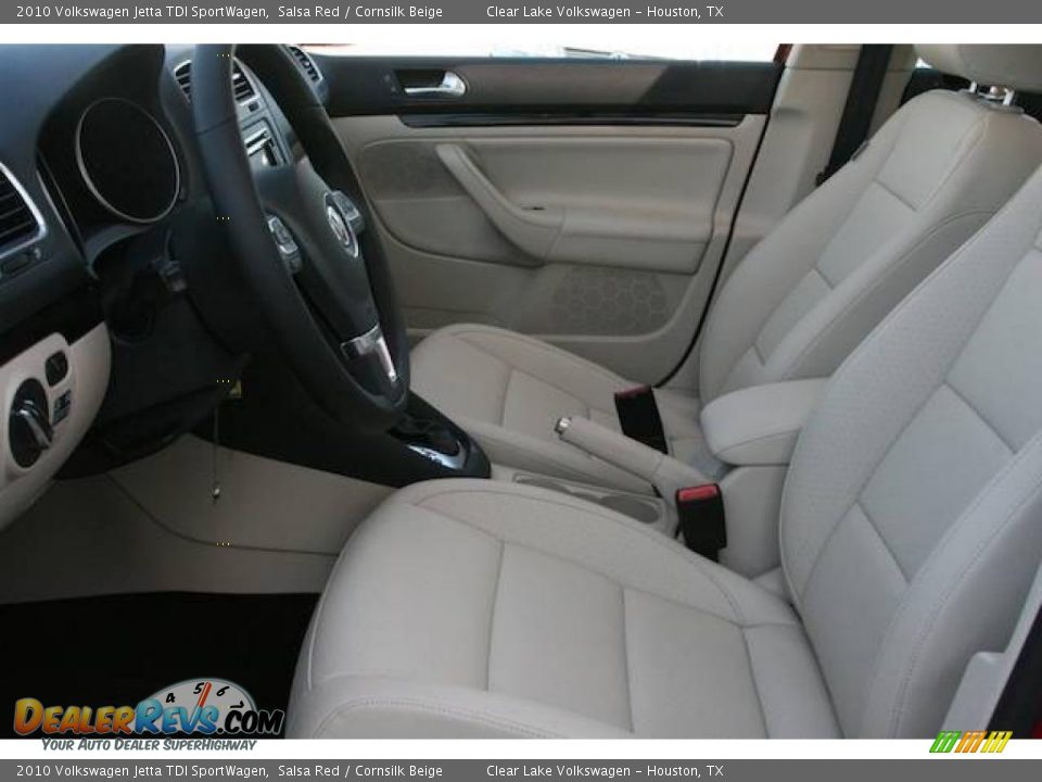 2010 Volkswagen Jetta TDI SportWagen Salsa Red / Cornsilk Beige Photo #4