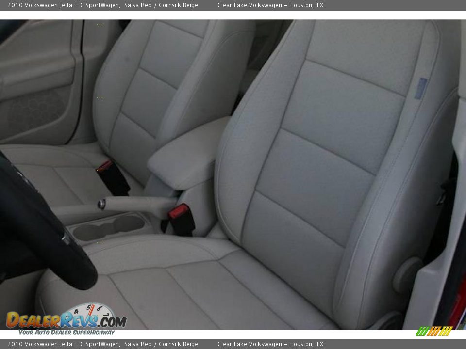2010 Volkswagen Jetta TDI SportWagen Salsa Red / Cornsilk Beige Photo #6