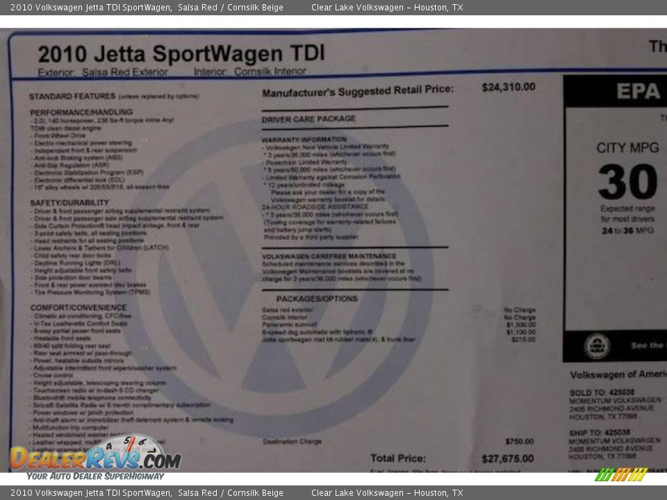 2010 Volkswagen Jetta TDI SportWagen Salsa Red / Cornsilk Beige Photo #18