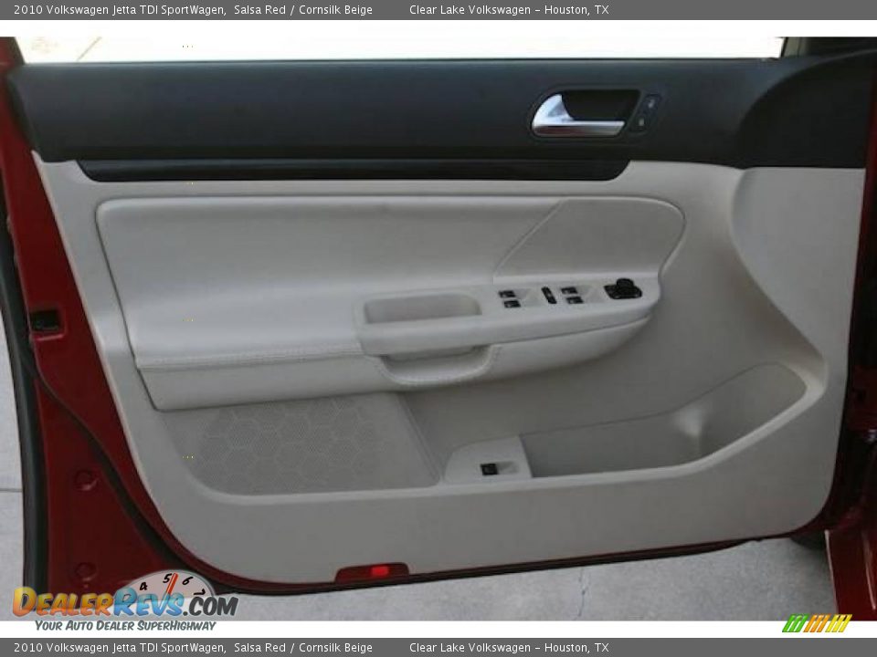 2010 Volkswagen Jetta TDI SportWagen Salsa Red / Cornsilk Beige Photo #19