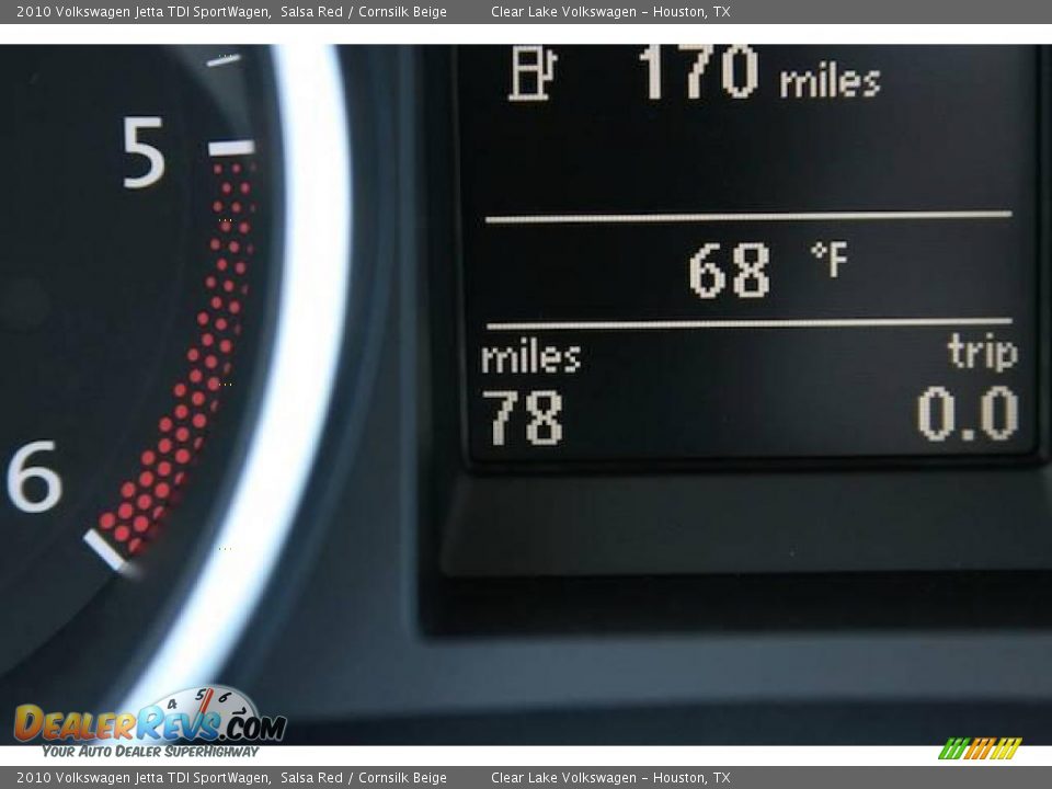 2010 Volkswagen Jetta TDI SportWagen Salsa Red / Cornsilk Beige Photo #21