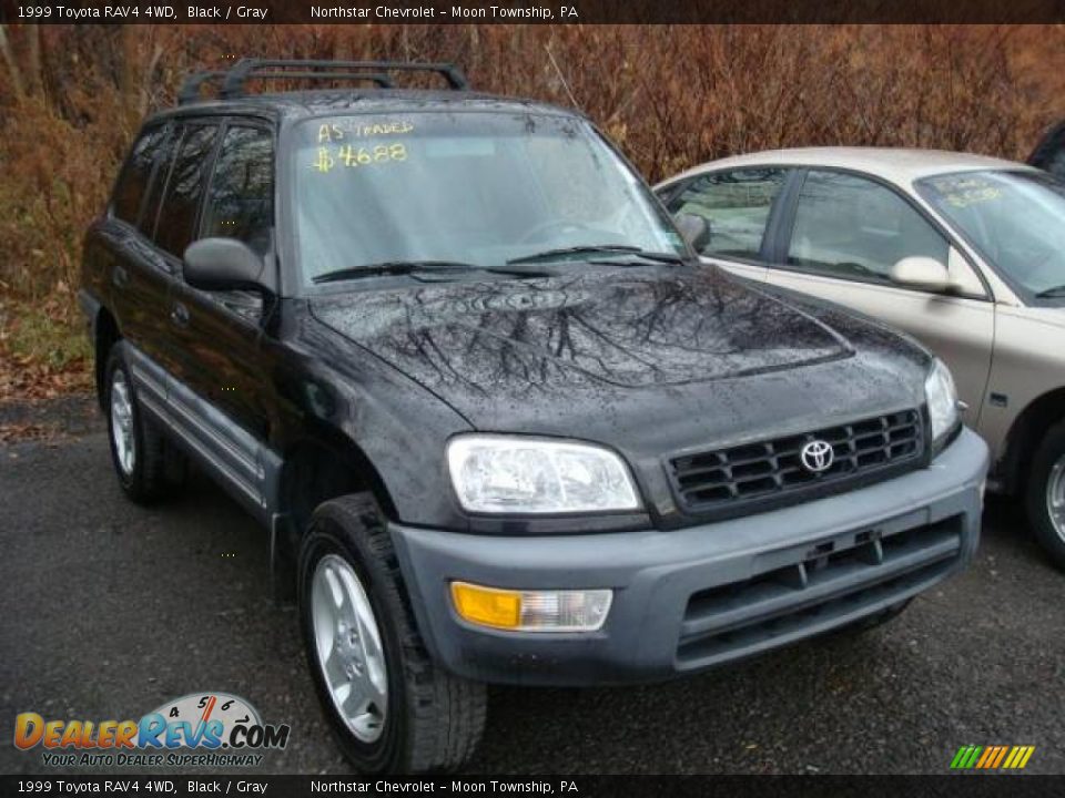 1999 Toyota RAV4 4WD Black / Gray Photo #1