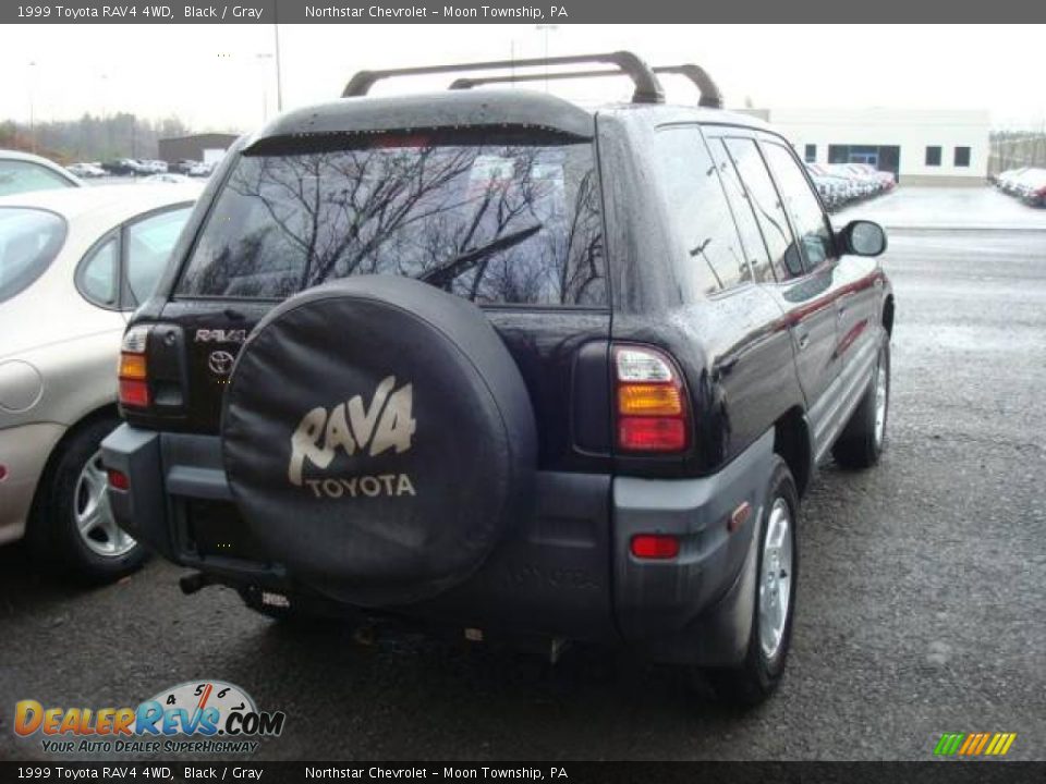 1999 Toyota RAV4 4WD Black / Gray Photo #2