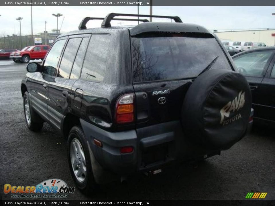 1999 Toyota RAV4 4WD Black / Gray Photo #4