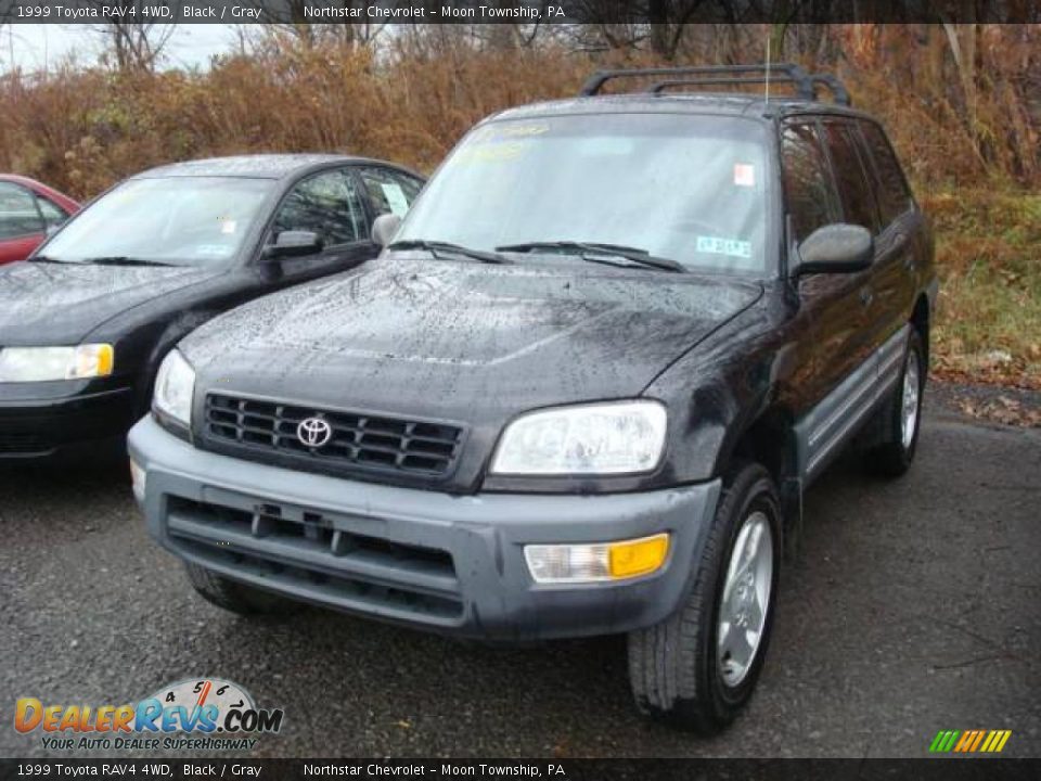 1999 Toyota RAV4 4WD Black / Gray Photo #5