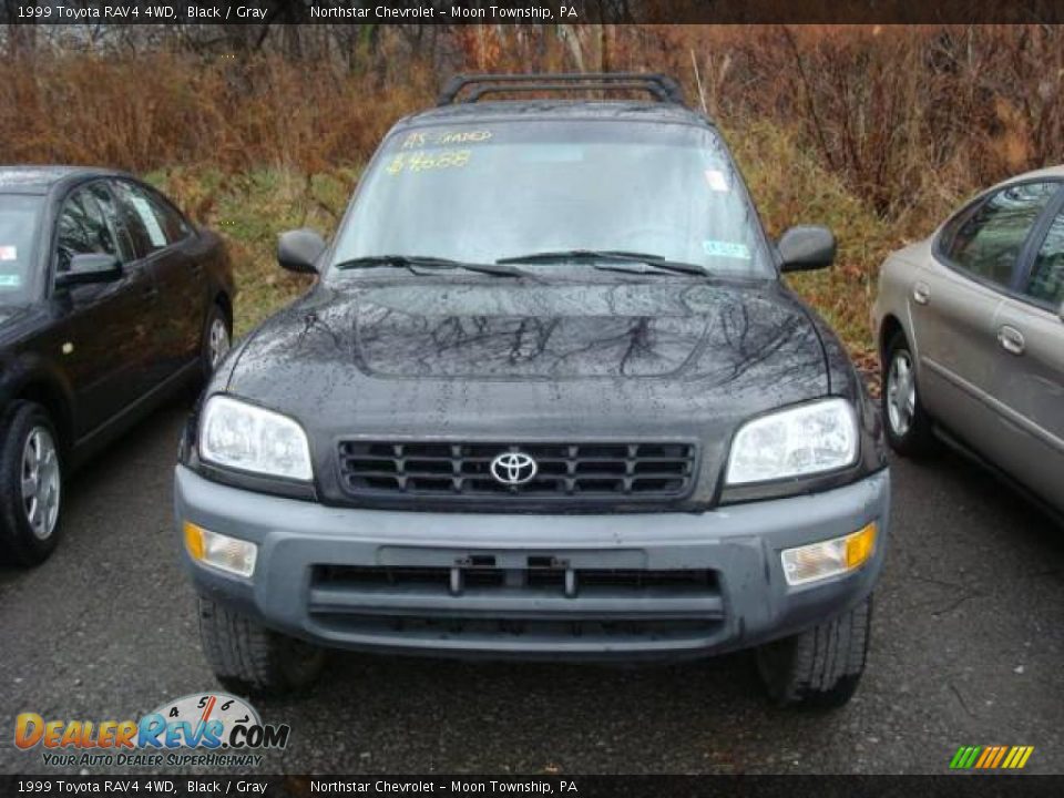 1999 Toyota RAV4 4WD Black / Gray Photo #6