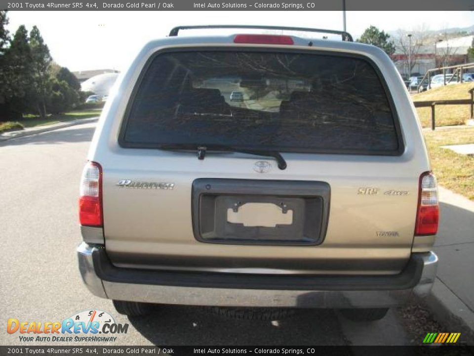 2001 Toyota 4Runner SR5 4x4 Dorado Gold Pearl / Oak Photo #3