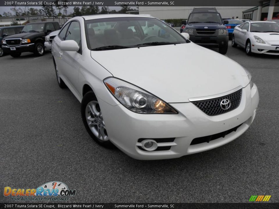 2007 Toyota Solara SE Coupe Blizzard White Pearl / Ivory Photo #1