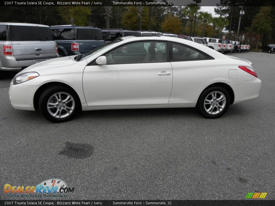 2007 Toyota Solara SE Coupe Blizzard White Pearl / Ivory Photo #2