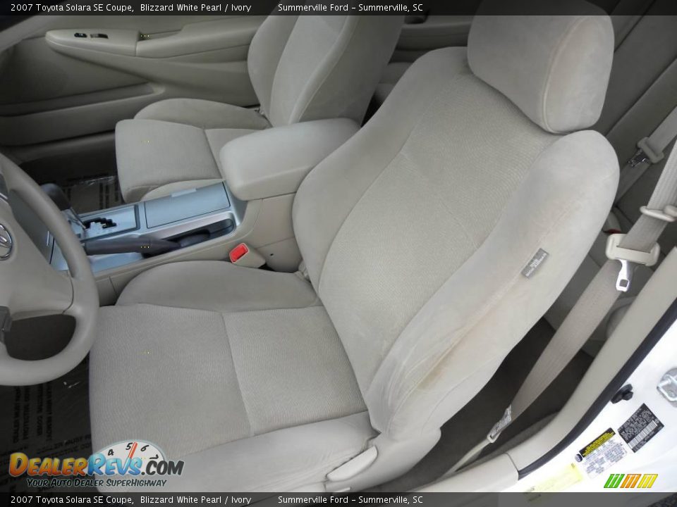 2007 Toyota Solara SE Coupe Blizzard White Pearl / Ivory Photo #5