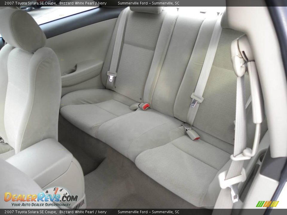 2007 Toyota Solara SE Coupe Blizzard White Pearl / Ivory Photo #7