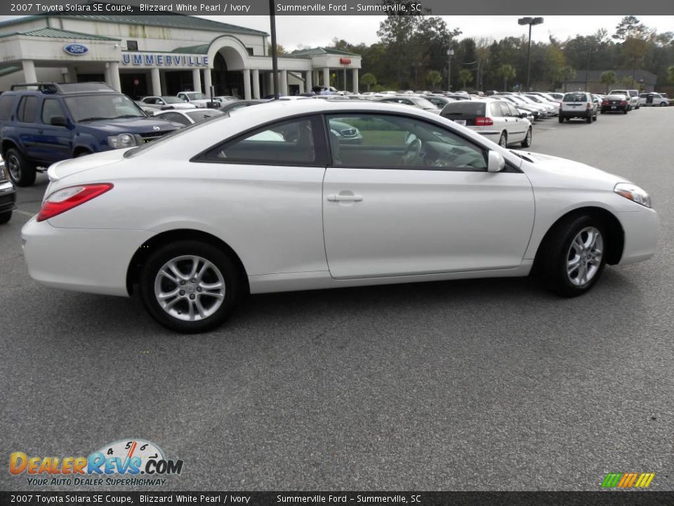 2007 Toyota Solara SE Coupe Blizzard White Pearl / Ivory Photo #10