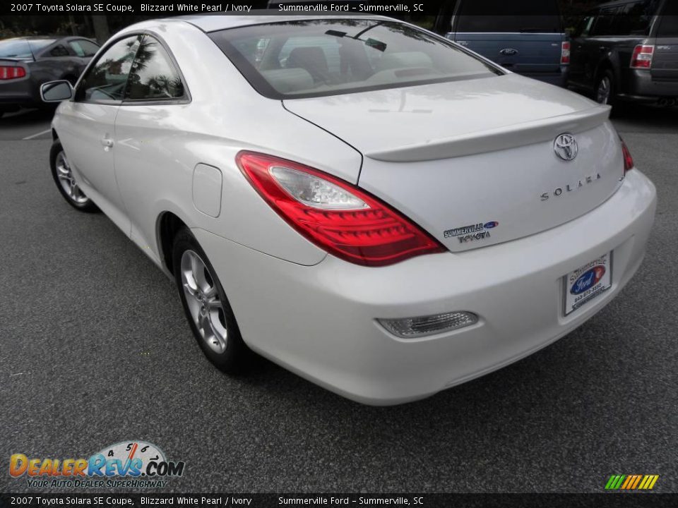 2007 Toyota Solara SE Coupe Blizzard White Pearl / Ivory Photo #13