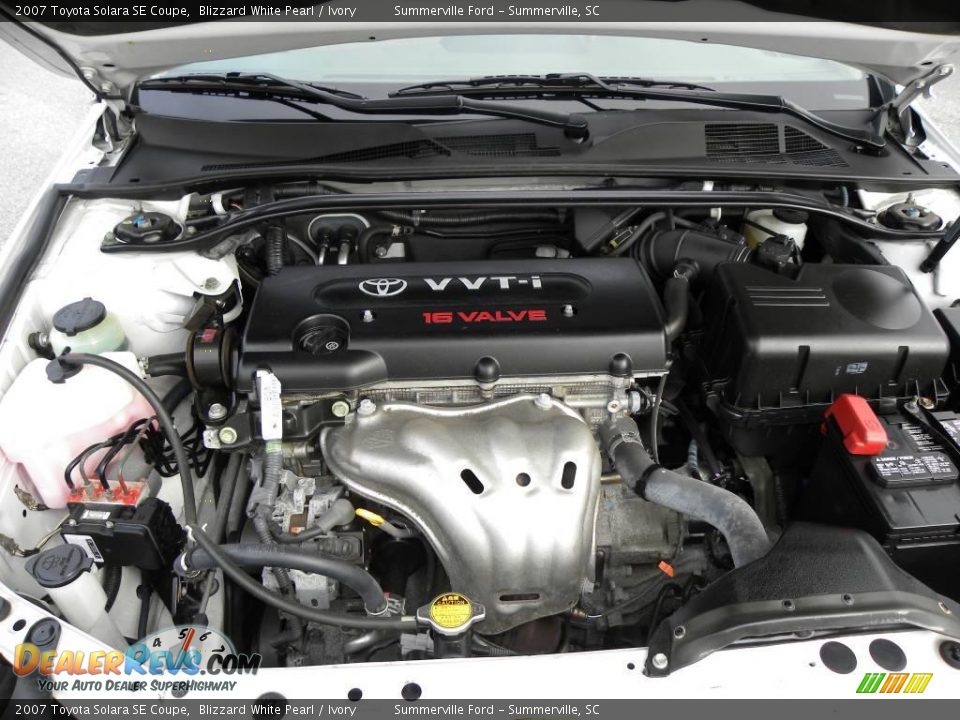 2007 Toyota Solara SE Coupe Blizzard White Pearl / Ivory Photo #16