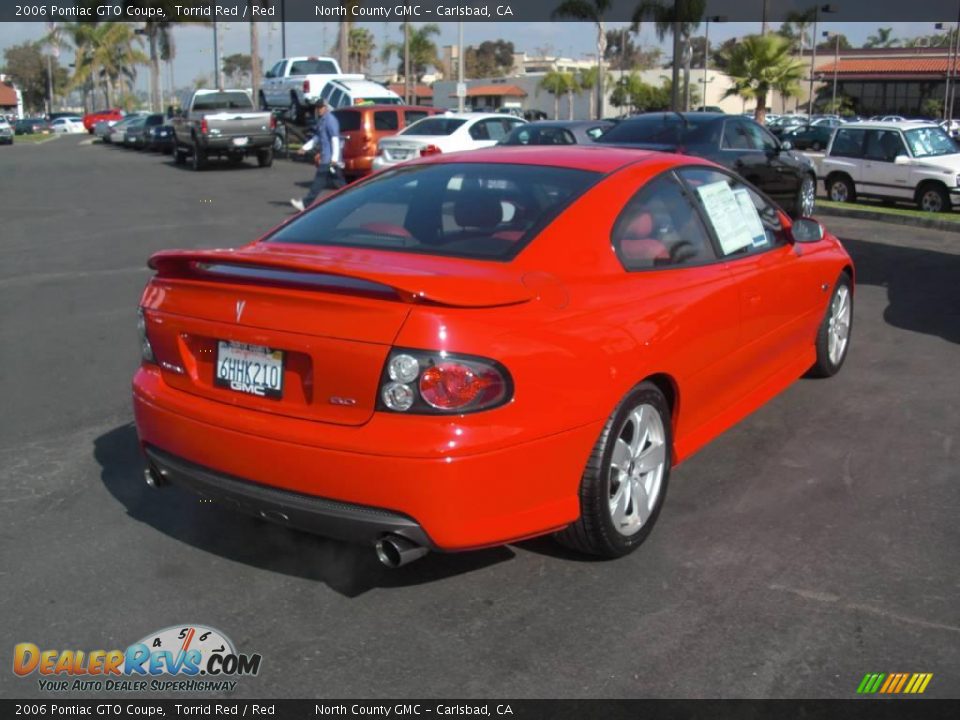 2006 Pontiac GTO Coupe Torrid Red / Red Photo #2