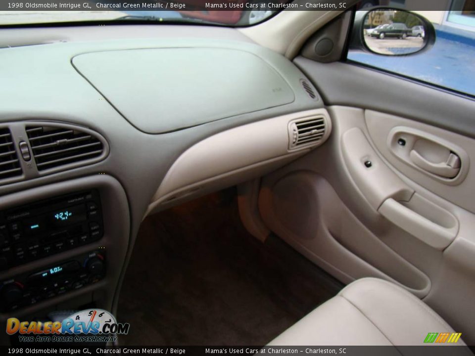 1998 Oldsmobile Intrigue GL Charcoal Green Metallic / Beige Photo #14