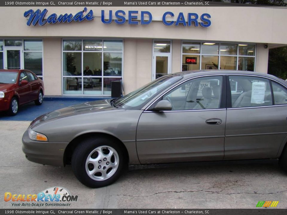 1998 Oldsmobile Intrigue GL Charcoal Green Metallic / Beige Photo #22