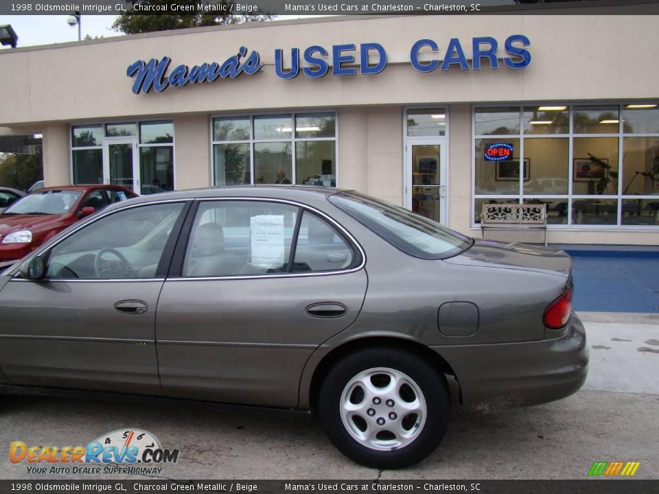 1998 Oldsmobile Intrigue GL Charcoal Green Metallic / Beige Photo #23