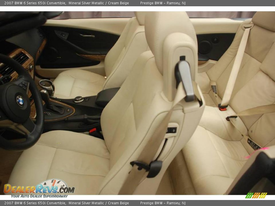 2007 BMW 6 Series 650i Convertible Mineral Silver Metallic / Cream Beige Photo #4