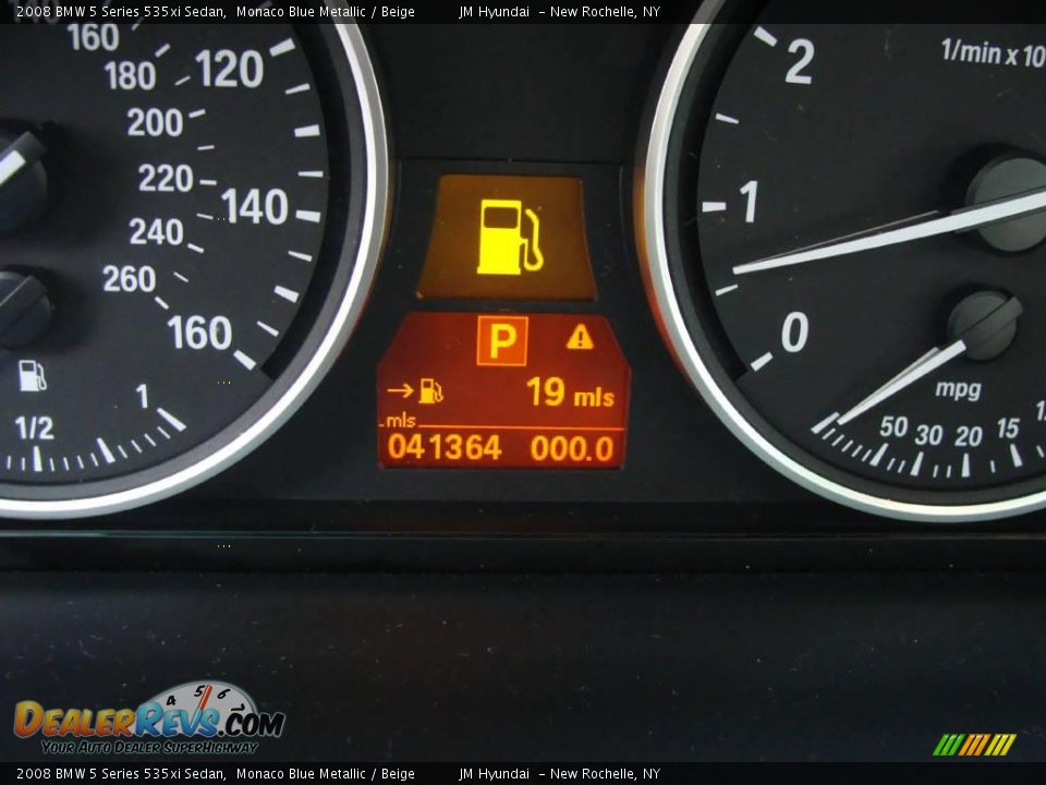 2008 BMW 5 Series 535xi Sedan Monaco Blue Metallic / Beige Photo #23