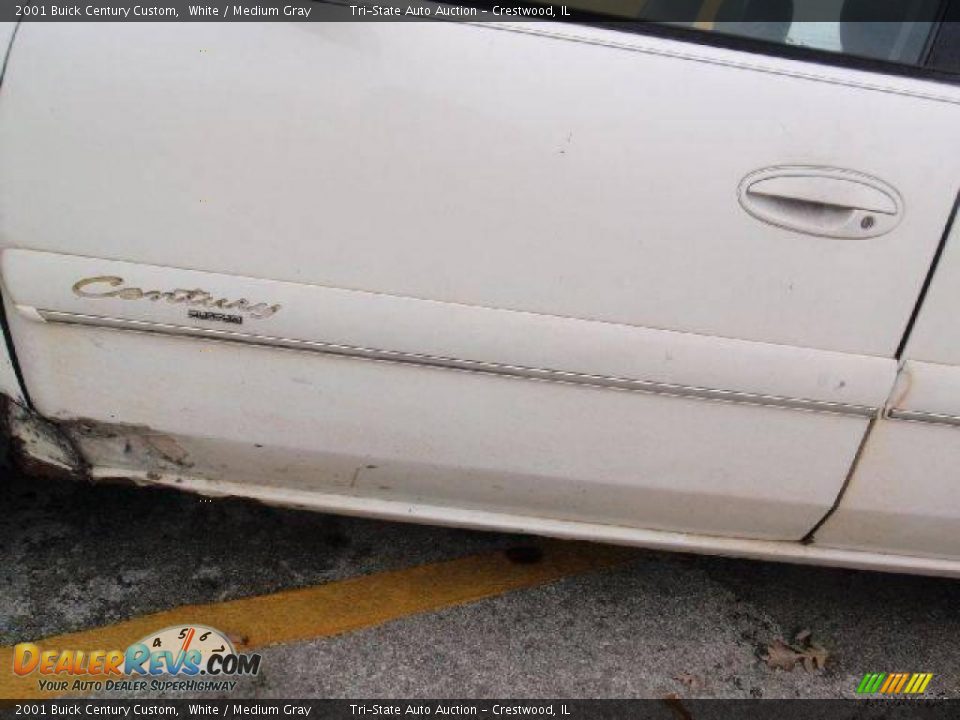 2001 Buick Century Custom White / Medium Gray Photo #4