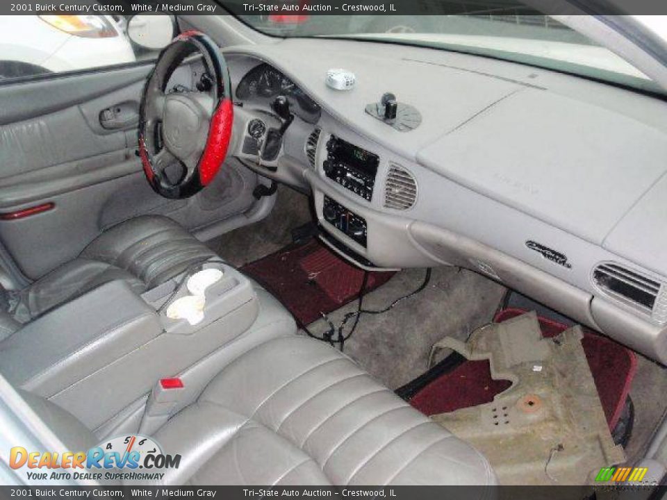 2001 Buick Century Custom White / Medium Gray Photo #7
