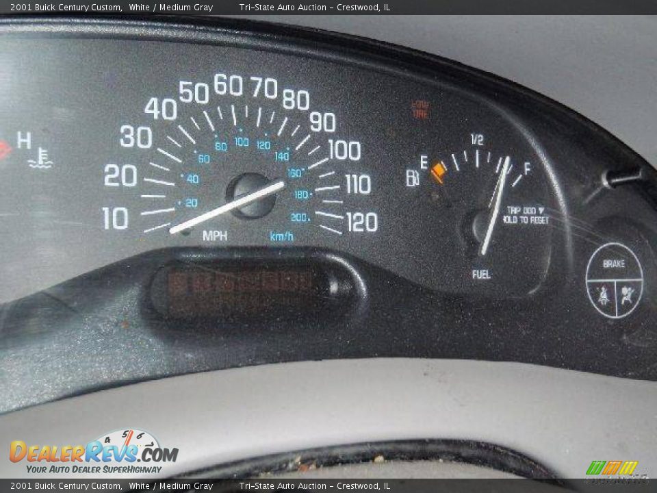 2001 Buick Century Custom White / Medium Gray Photo #8