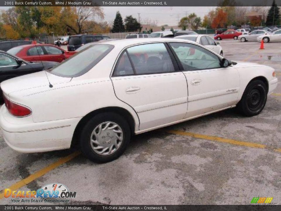 2001 Buick Century Custom White / Medium Gray Photo #9