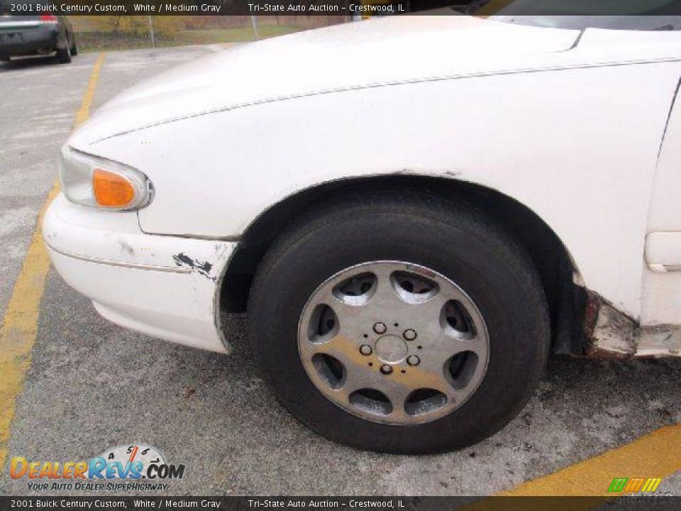2001 Buick Century Custom White / Medium Gray Photo #12