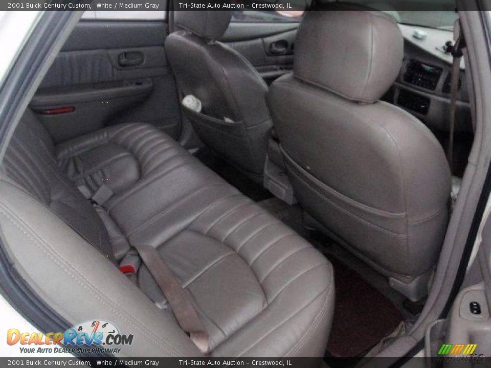 2001 Buick Century Custom White / Medium Gray Photo #13