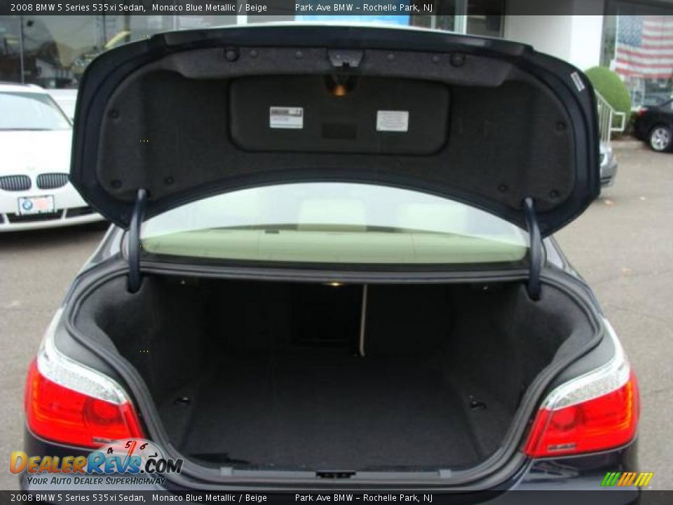 2008 BMW 5 Series 535xi Sedan Monaco Blue Metallic / Beige Photo #18
