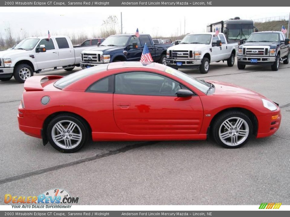 2003 Mitsubishi Eclipse GT Coupe Saronno Red / Midnight Photo #2