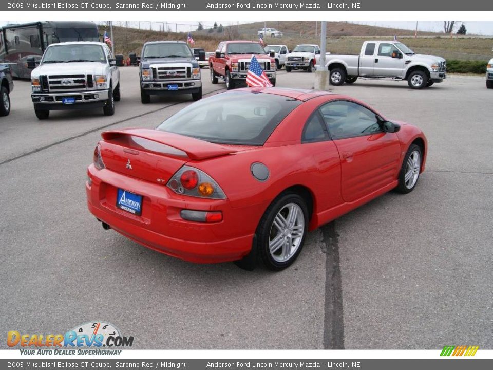 2003 Mitsubishi Eclipse GT Coupe Saronno Red / Midnight Photo #4