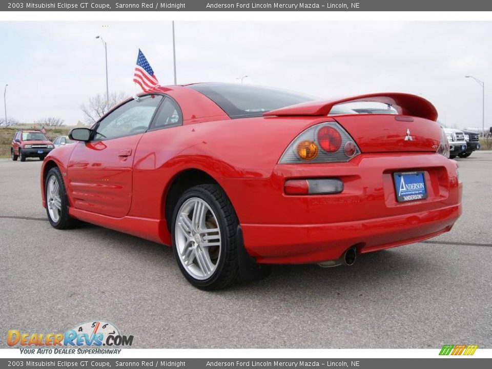 2003 Mitsubishi Eclipse GT Coupe Saronno Red / Midnight Photo #6