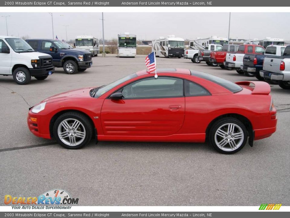 2003 Mitsubishi Eclipse GT Coupe Saronno Red / Midnight Photo #7