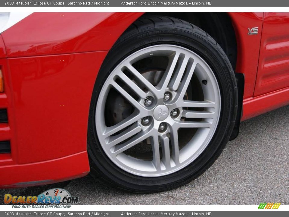 2003 Mitsubishi Eclipse GT Coupe Saronno Red / Midnight Photo #11