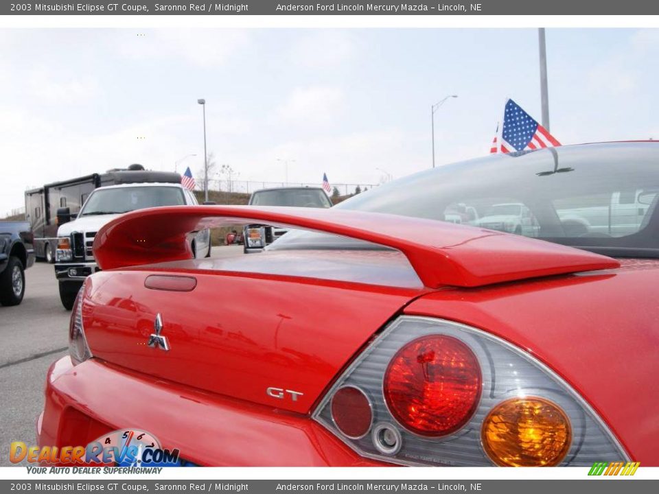 2003 Mitsubishi Eclipse GT Coupe Saronno Red / Midnight Photo #18
