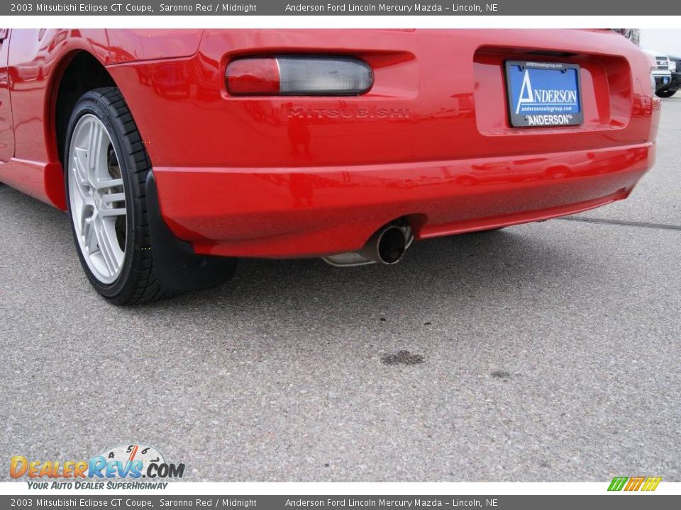2003 Mitsubishi Eclipse GT Coupe Saronno Red / Midnight Photo #19