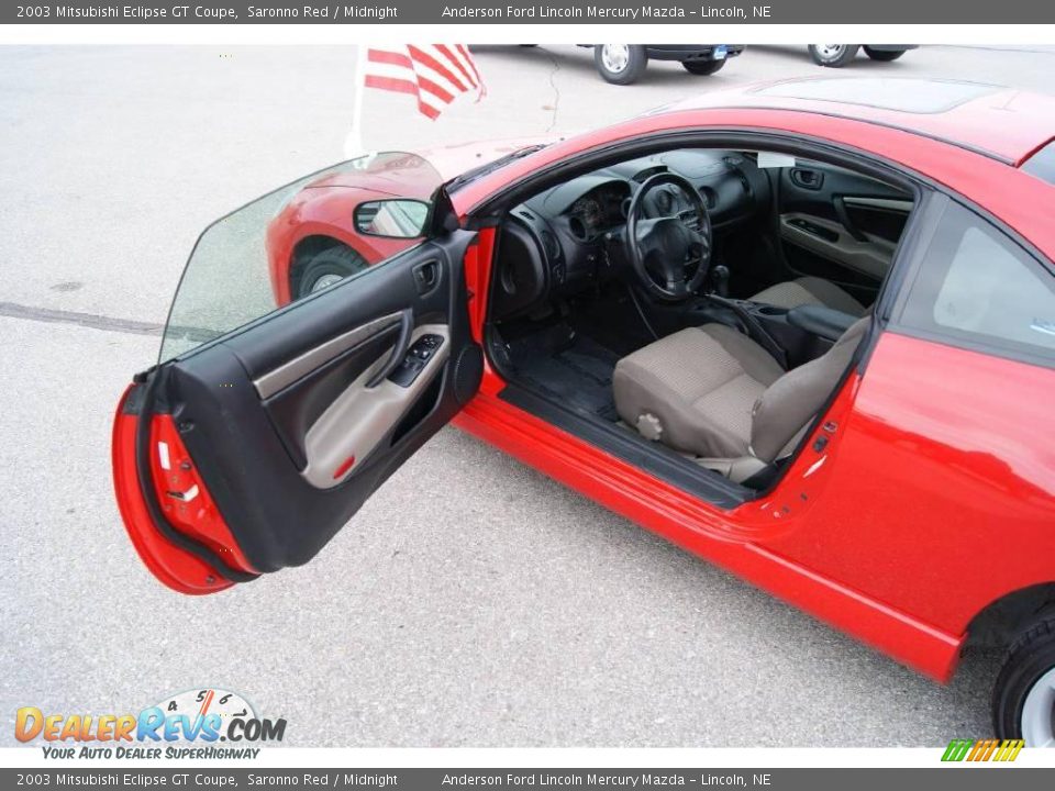2003 Mitsubishi Eclipse GT Coupe Saronno Red / Midnight Photo #21