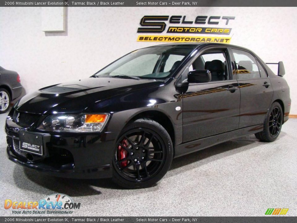 2006 Mitsubishi Lancer Evolution IX Tarmac Black / Black Leather Photo #1