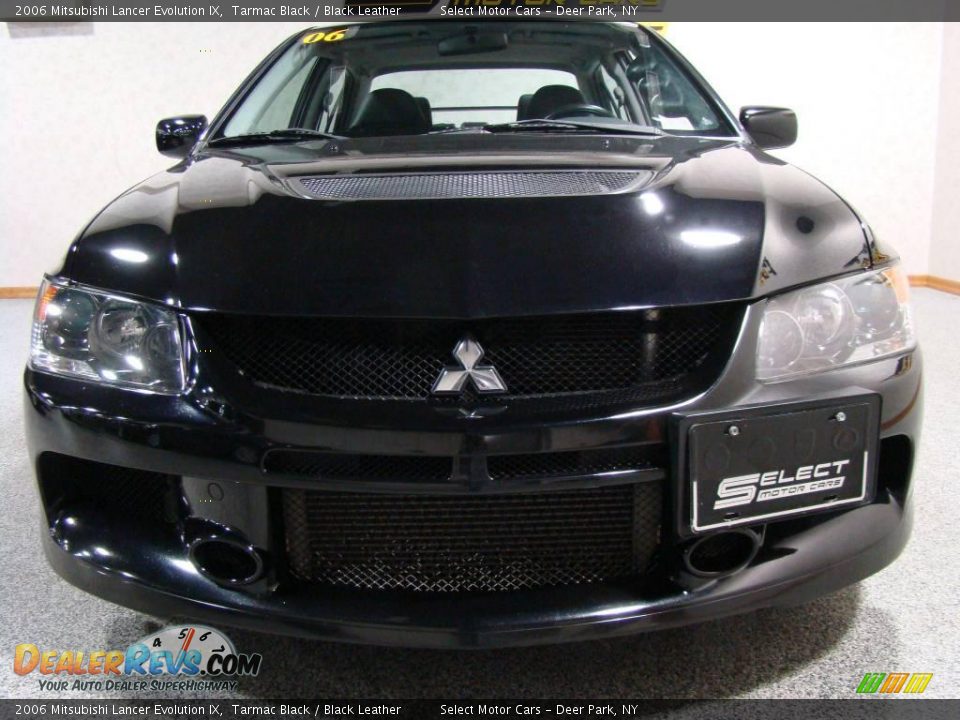 2006 Mitsubishi Lancer Evolution IX Tarmac Black / Black Leather Photo #2