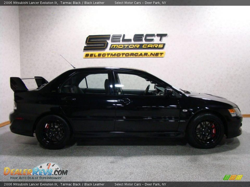 2006 Mitsubishi Lancer Evolution IX Tarmac Black / Black Leather Photo #4