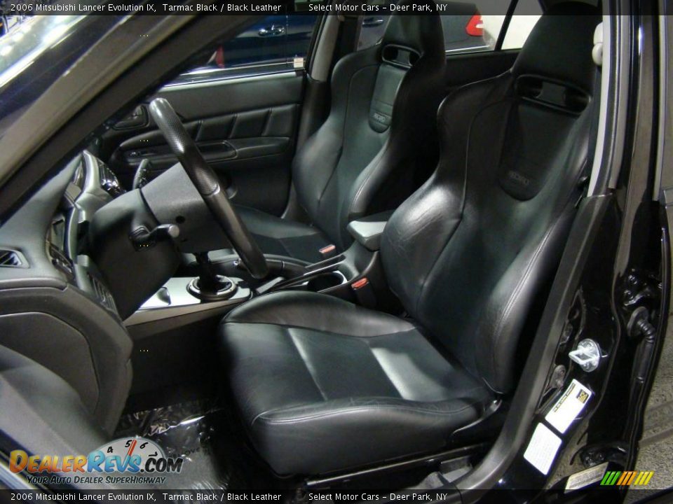2006 Mitsubishi Lancer Evolution IX Tarmac Black / Black Leather Photo #7