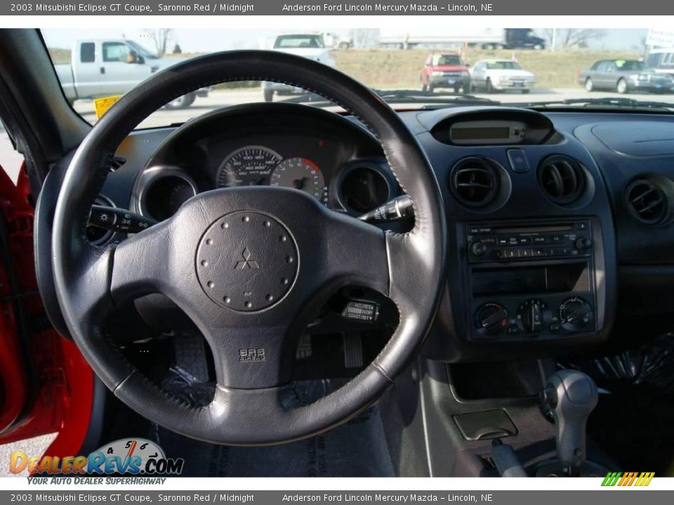 2003 Mitsubishi Eclipse GT Coupe Saronno Red / Midnight Photo #33