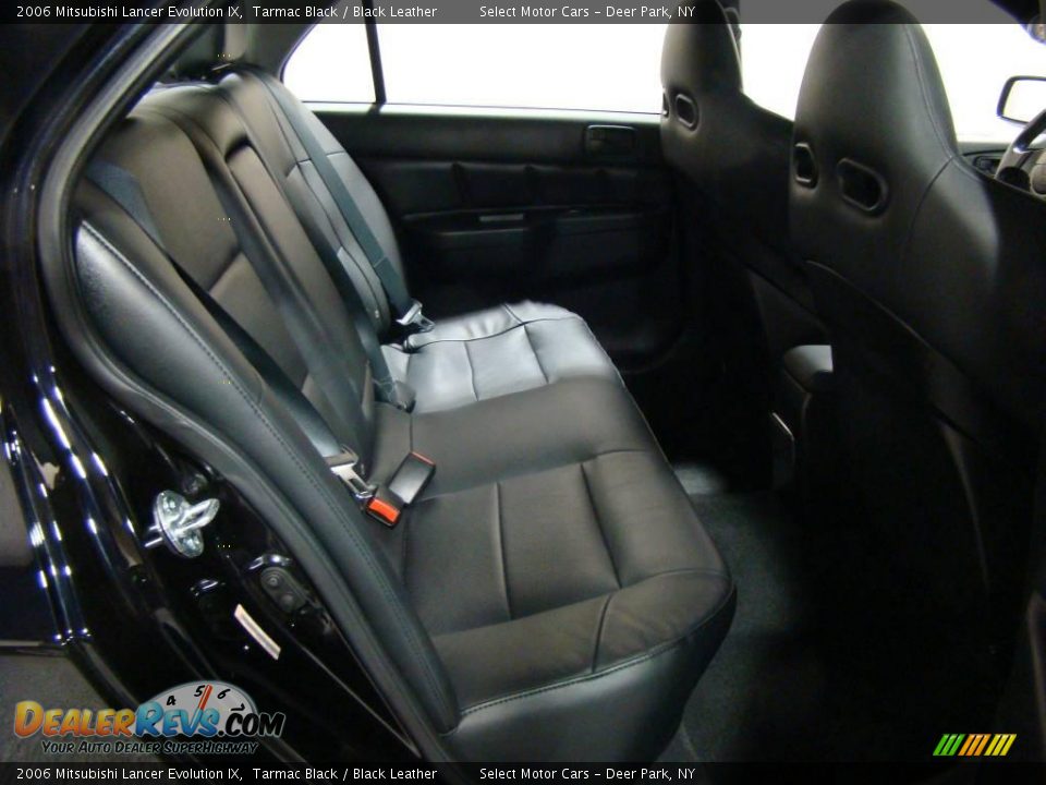 2006 Mitsubishi Lancer Evolution IX Tarmac Black / Black Leather Photo #12